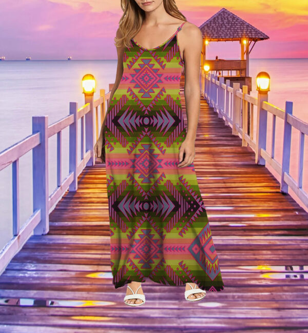 mxd00056 pattern native maxi dress