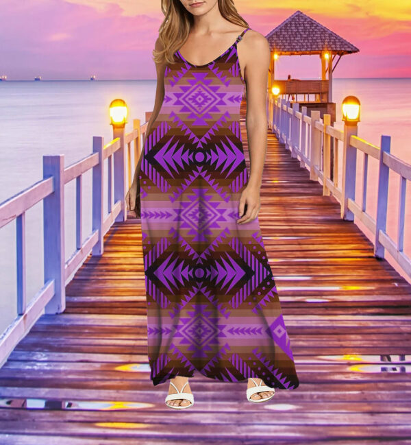 mxd00060 pattern native maxi dress