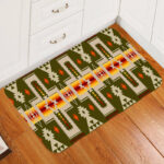 nat00062 12 dark green tribe design native american doormat