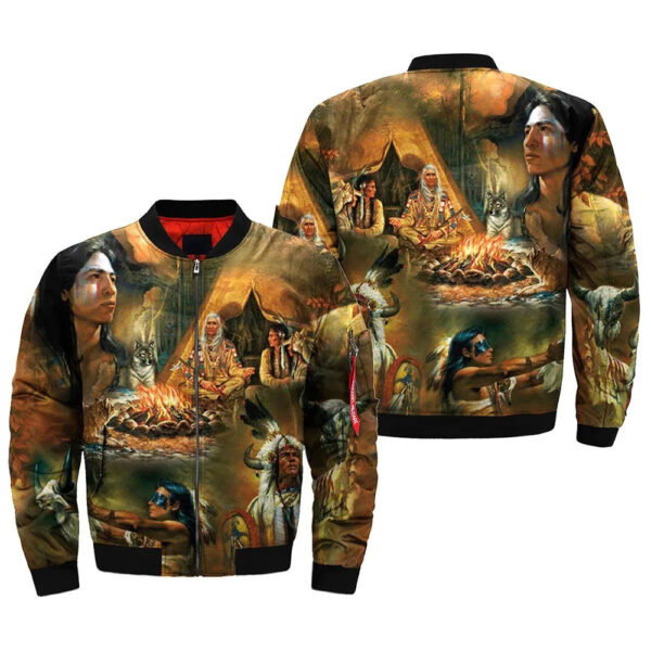 native american art 2 bomber jacket jknative 0087