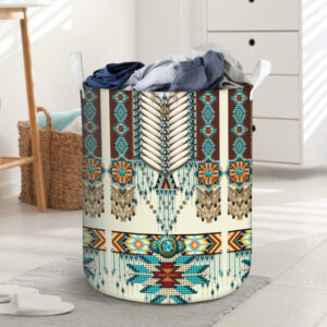 native american beautiful laundry basket