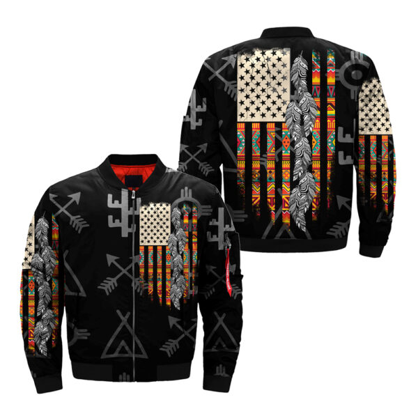 native american black bomber jacket jknative 0053