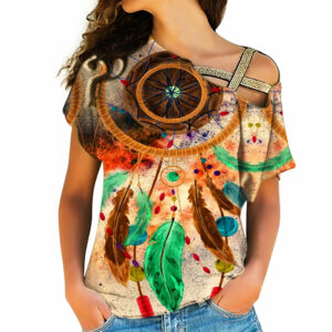 native american cross shoulder shirt 111