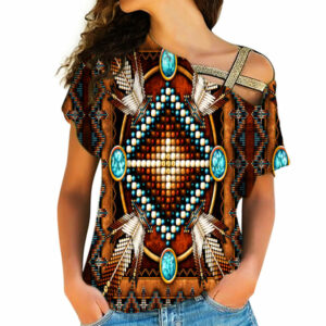 native american cross shoulder shirt 1117 1