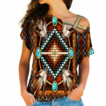 native american cross shoulder shirt 1117