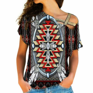 native american cross shoulder shirt 1129