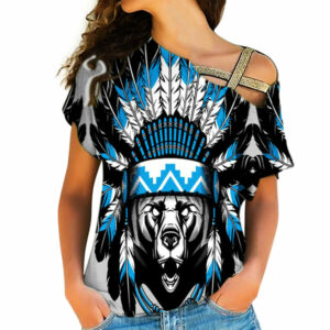 native american cross shoulder shirt 1137 1