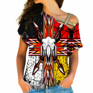 native american cross shoulder shirt 1162 1
