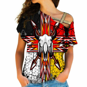 native american cross shoulder shirt 1162