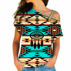 native american cross shoulder shirt 1174