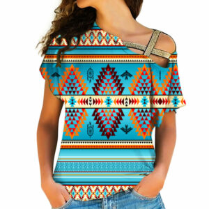 native american cross shoulder shirt 1182 1