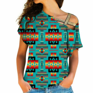 native american cross shoulder shirt 186