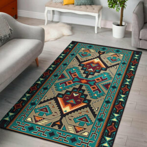 native american cuture design area rug 1