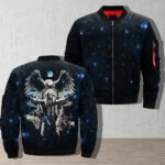 Native American Eagles Galaxy And Native Eagles Bomber Jacket