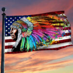 native american grommet flag america indians history bnn49gf