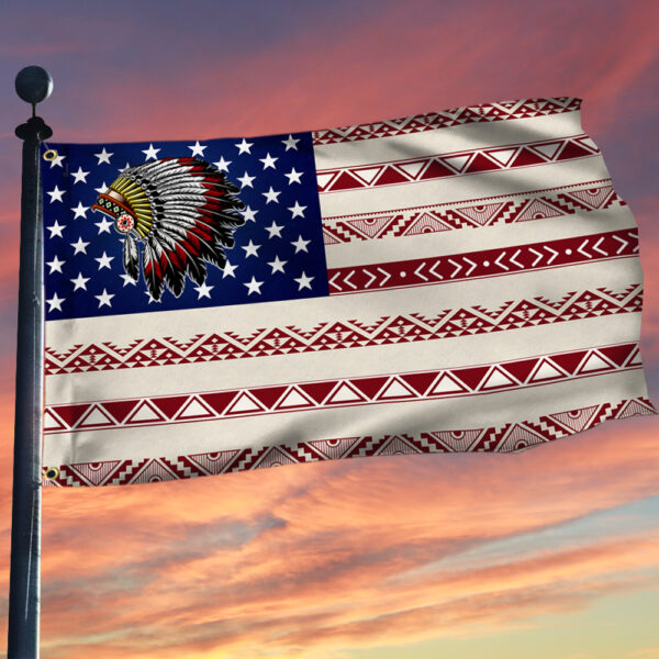 native american grommet flag qtr194gf