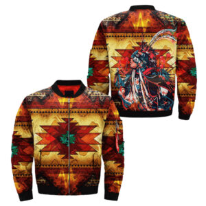 native american pow wow dancer bomber jacket jknative 0062