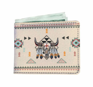 native american pride bison wallet