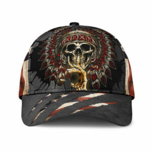 native american skull cap 3