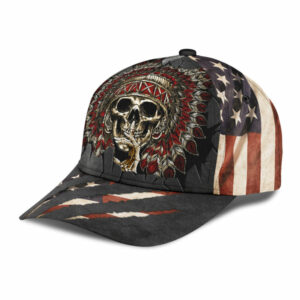 native american skull cap 4