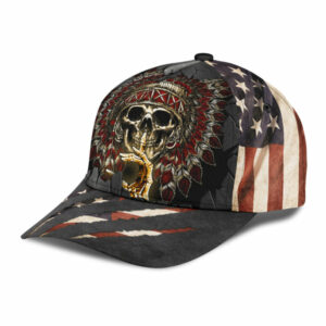 native american skull cap 6