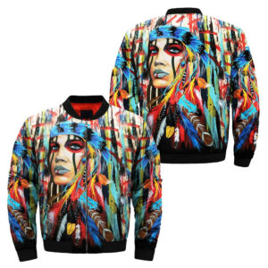 native american woman bomber jacket jknative 0078