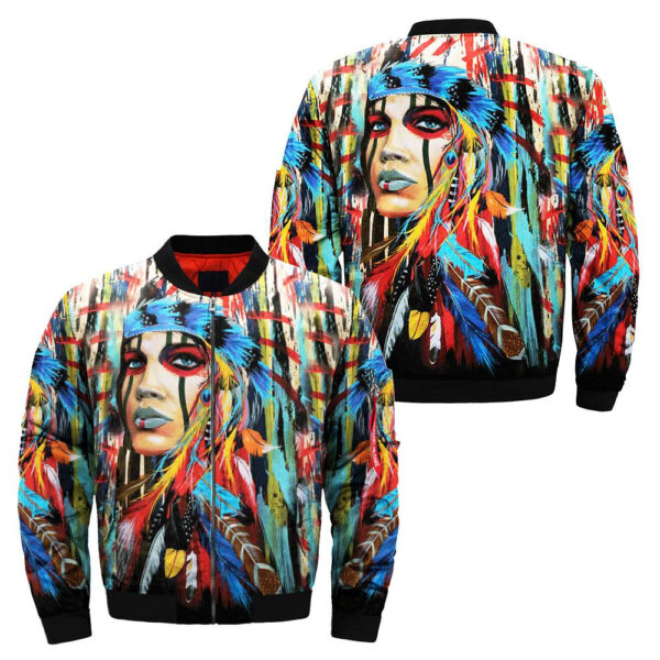 native american woman bomber jacket jknative 0078