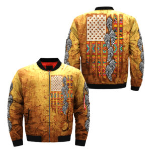 native american yellow bomber jacket jknative 0052