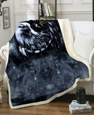 native black fleece blanket