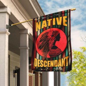 native descendant native american flag