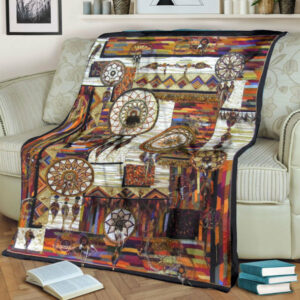 native dreamcatcher fleece blanket 1