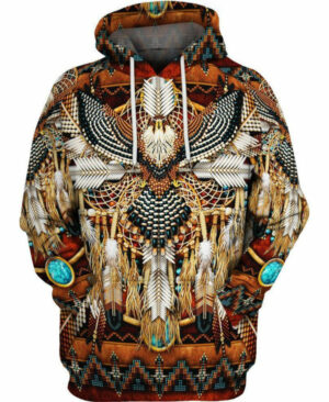native eagle 3d hoodie