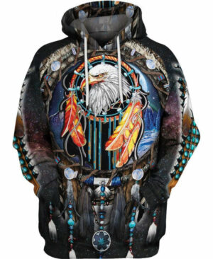 native eagle dream 3d hoodie