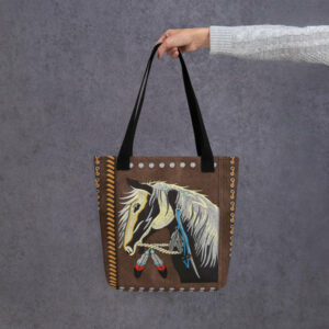 native horse tote bag 1