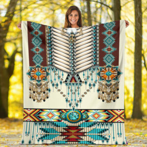 native pattern fleece blanket 4