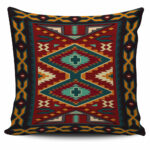 native red yellow pattern native american pillow cover gb nat00061 pill01