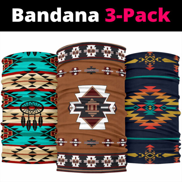 native southwest tribes native american design bandana 3 pack new