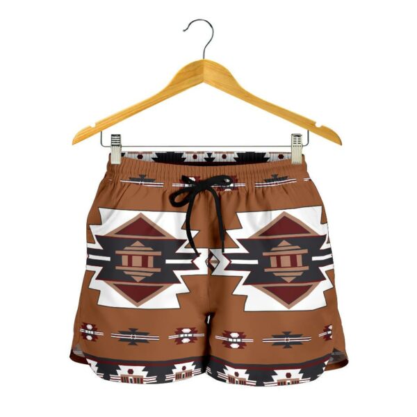 native temple all over print womens shorts