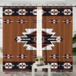 native temple native american living room curtain
