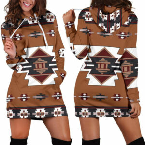 native temple symbol native american hoodie dress 1