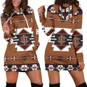 native temple symbol native american hoodie dress