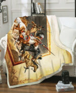 native warriors art fleece blanket