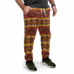 native yellow patterns sweatpants