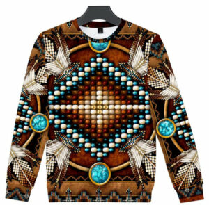 naumaddic arts brown native american 3d sweatshirt 1