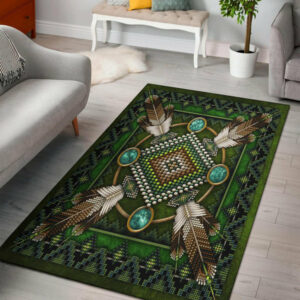 naumaddic arts green native american design area rug no link 1