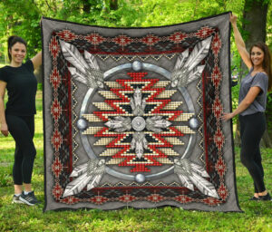 naumaddic arts native american design premium quilt