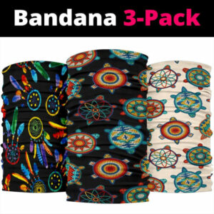 neon feather dreamcatchers native american bandana 3 pack 1