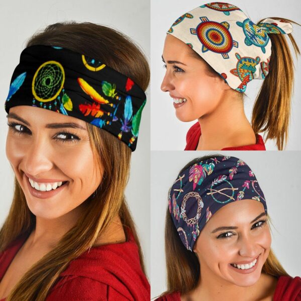 neon feather dreamcatchers native american bandana 3 pack1