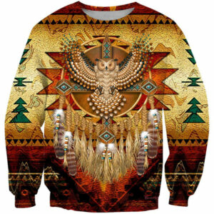 owl dreamcatcher native american pride sweatshirt 1