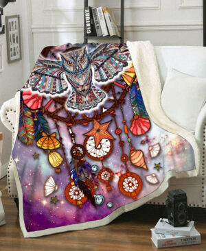 owl fleece blanket